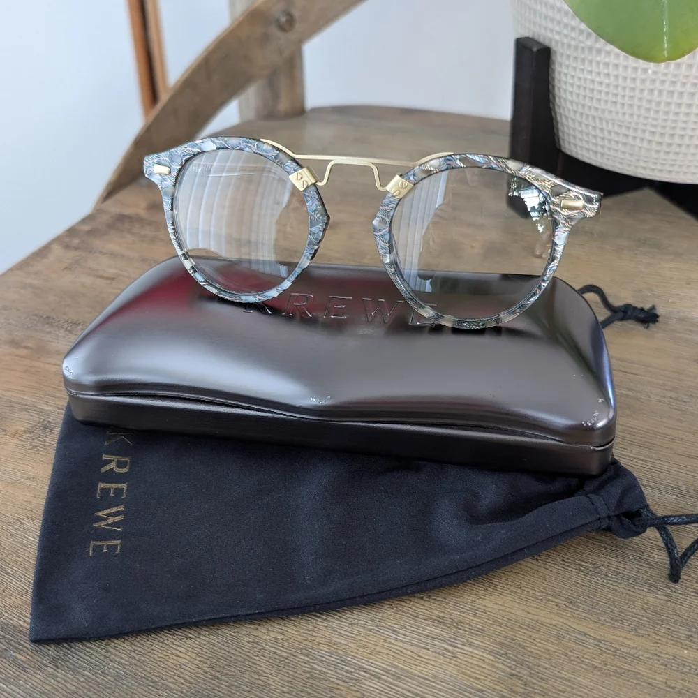 NWB Krewe St. Louis Optical Como + Crystal 18K